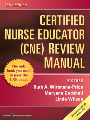 cover image of Certified Nurse Educator (CNE) Review Manual